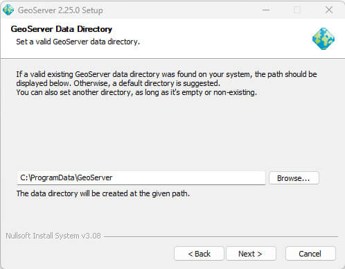 geoserver data directory