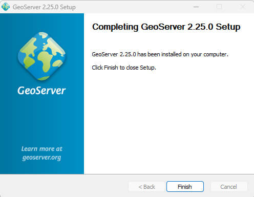 geoserver installed