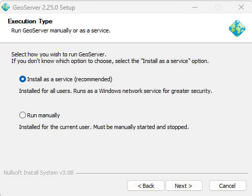 geoserver recommended