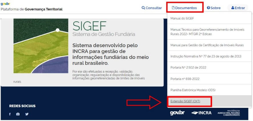 Documentos do INCRA