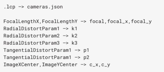 Arquivo .lcp para .json