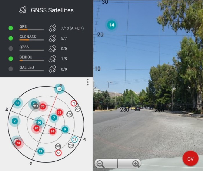 Realidade aumentada do Mobile Topographer