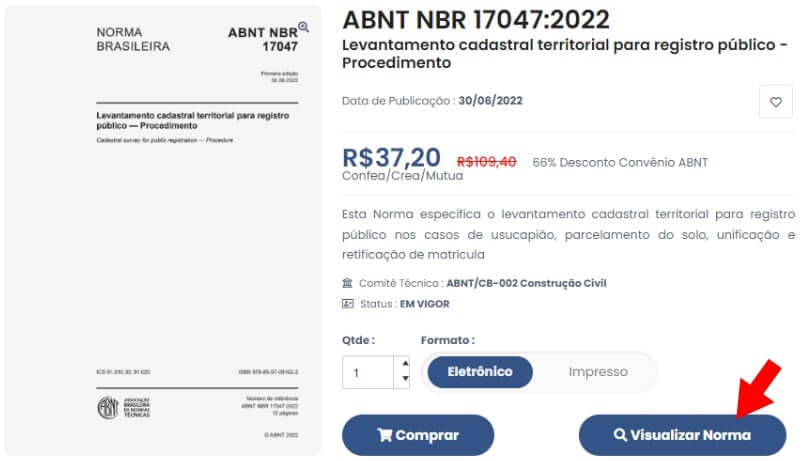 ABNT visualizar norma