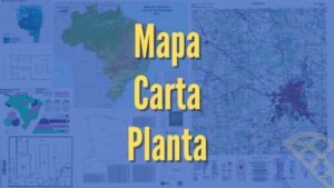mapa, carta, planta e outros