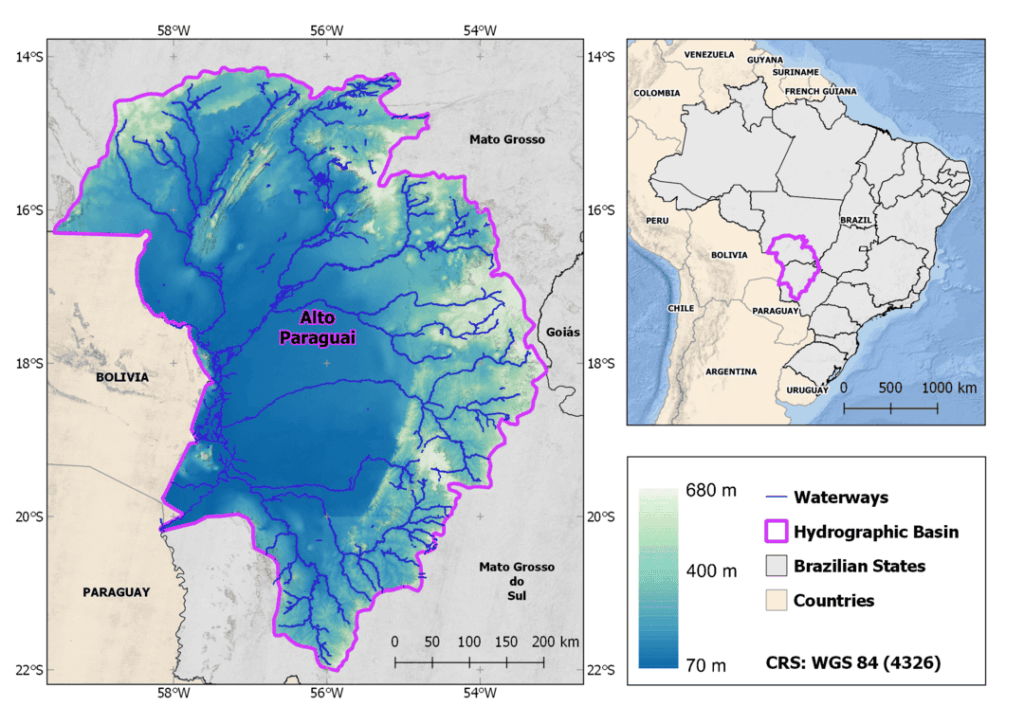 Rede drenagem Pantanal - Alto Paraguai