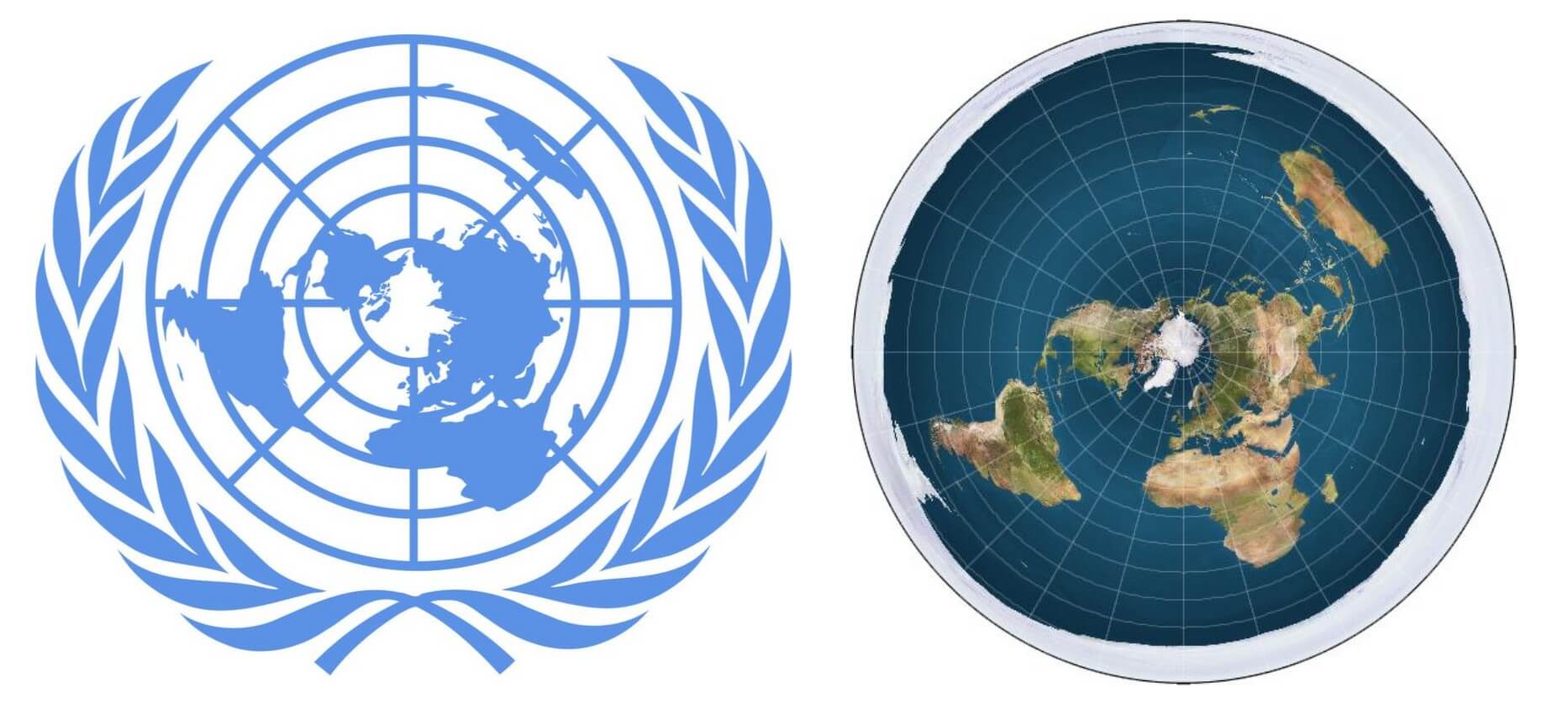 ONU projeção azimutal